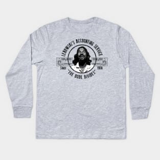 Lebowski Accounting Service The Dude Divides Kids Long Sleeve T-Shirt